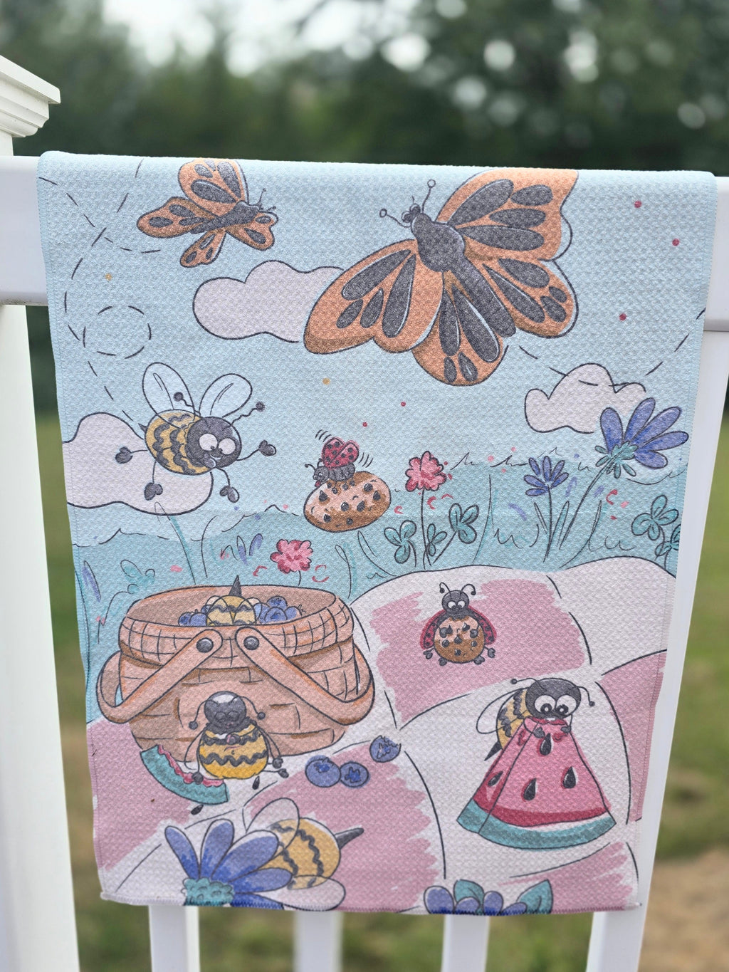 My Favorite Things (A Vintage Christmas) Collection Waffle Towel