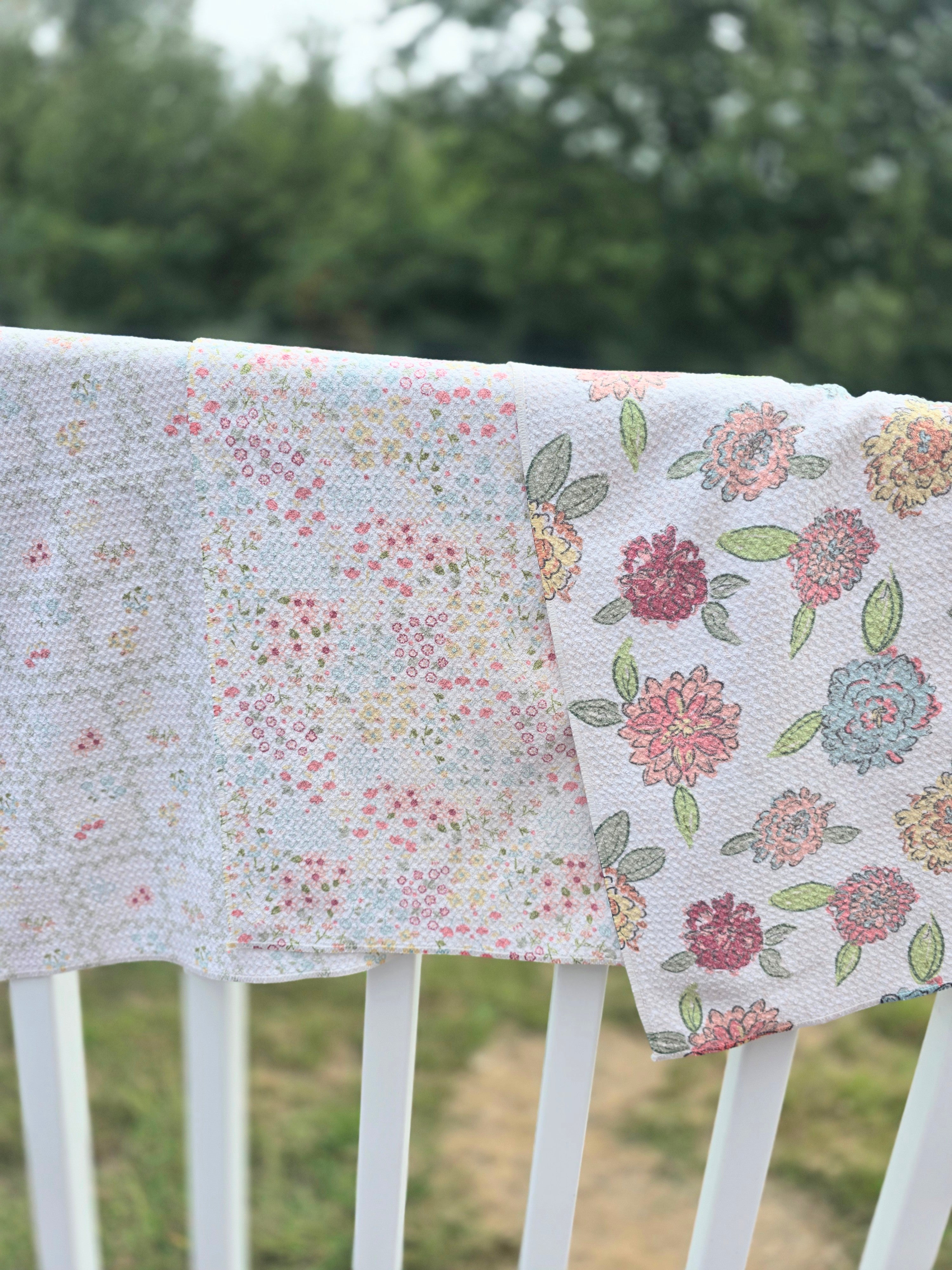 My Favorite Things (A Vintage Christmas) Collection Waffle Towel