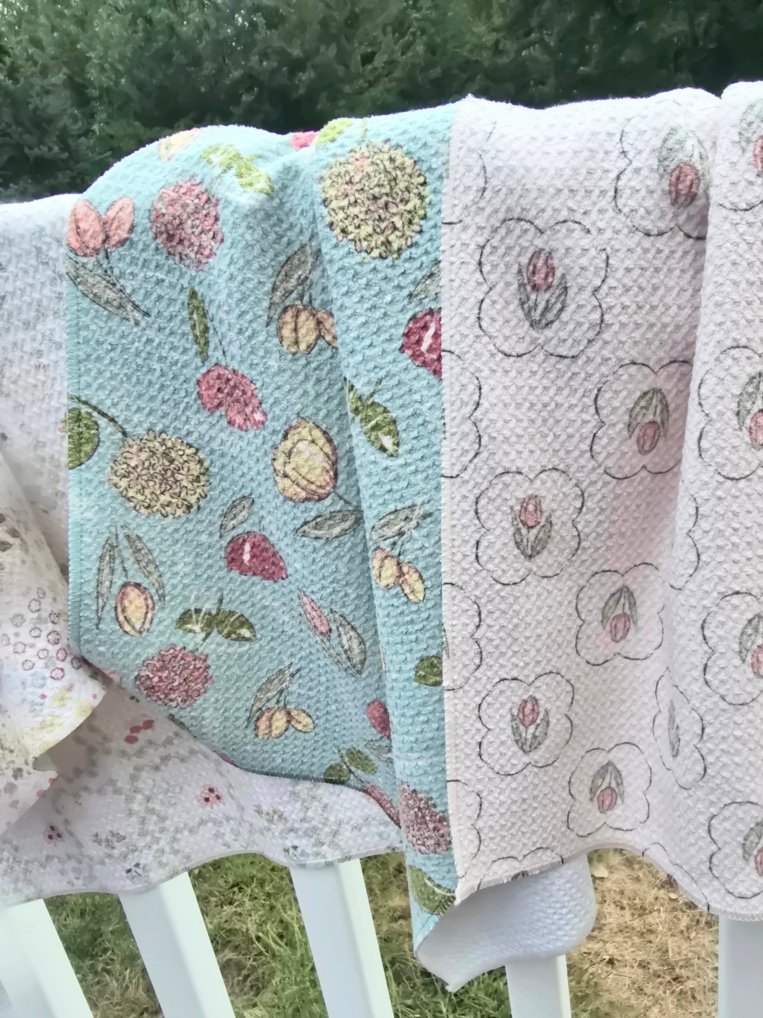 My Favorite Things (A Vintage Christmas) Collection Waffle Towel