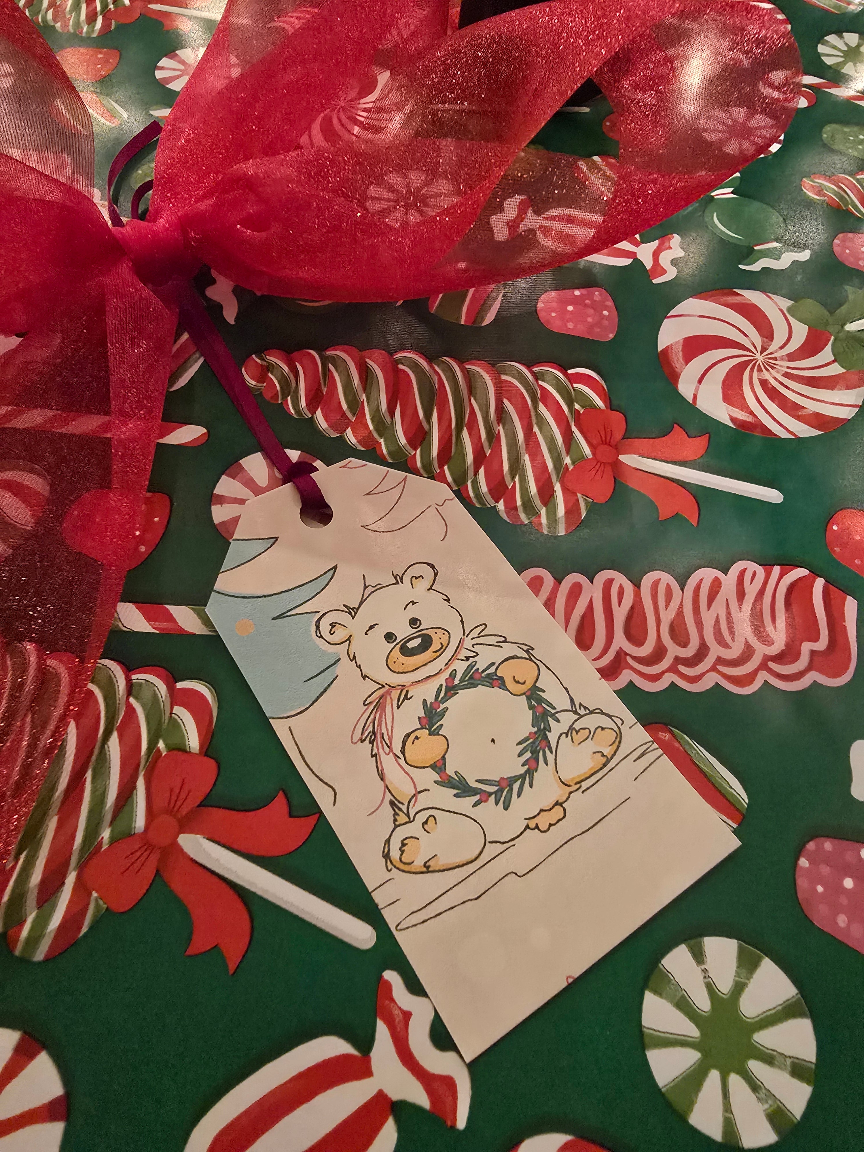 Woodland Critter's Christmas gift tags