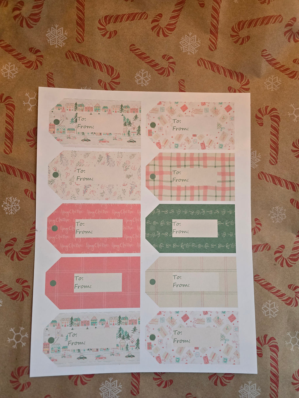 Printable Vintage Christmas Gift Tags