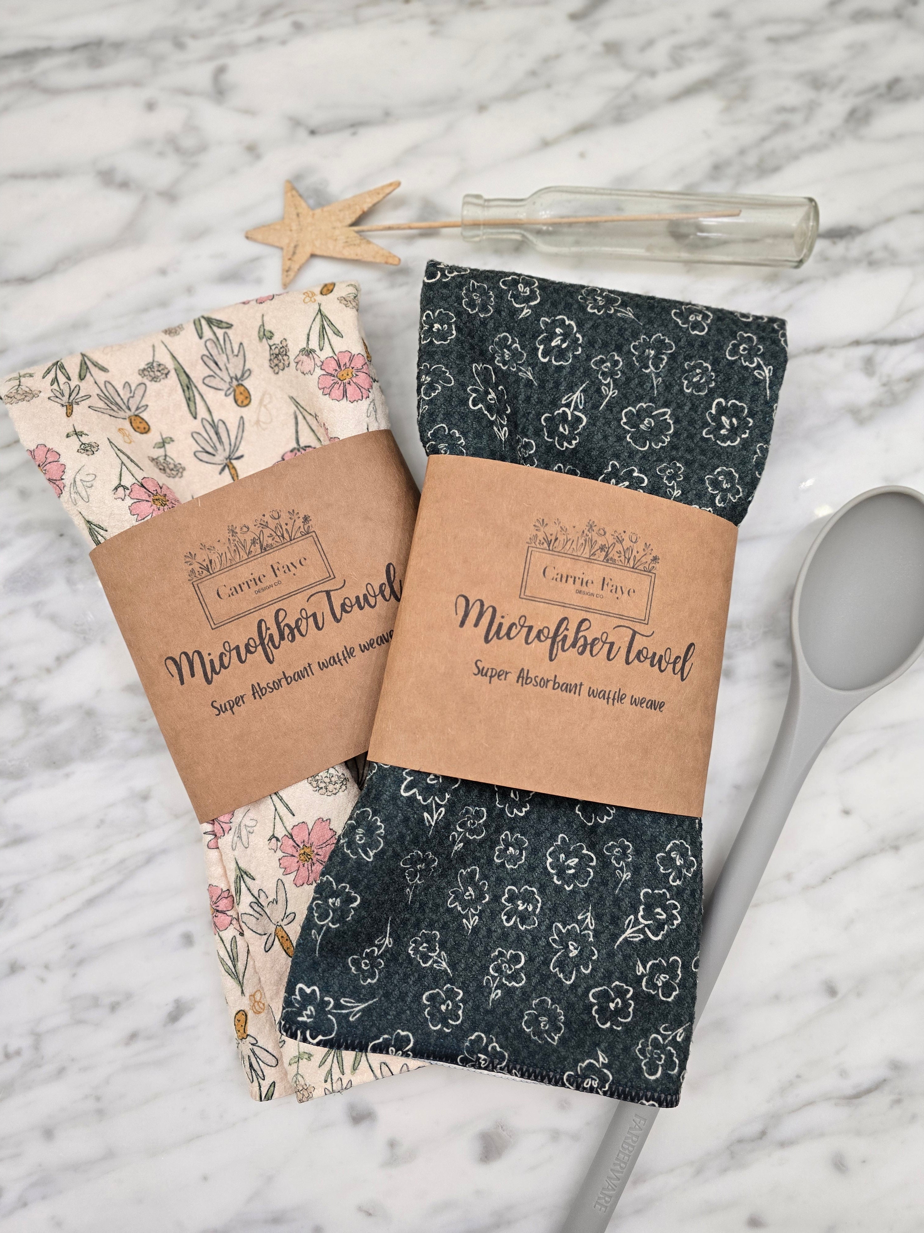 Down the Dirt Road Collection Microfiber Waffle Towel