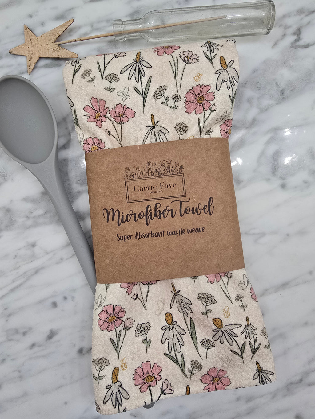 Down the Dirt Road Collection Microfiber Waffle Towel