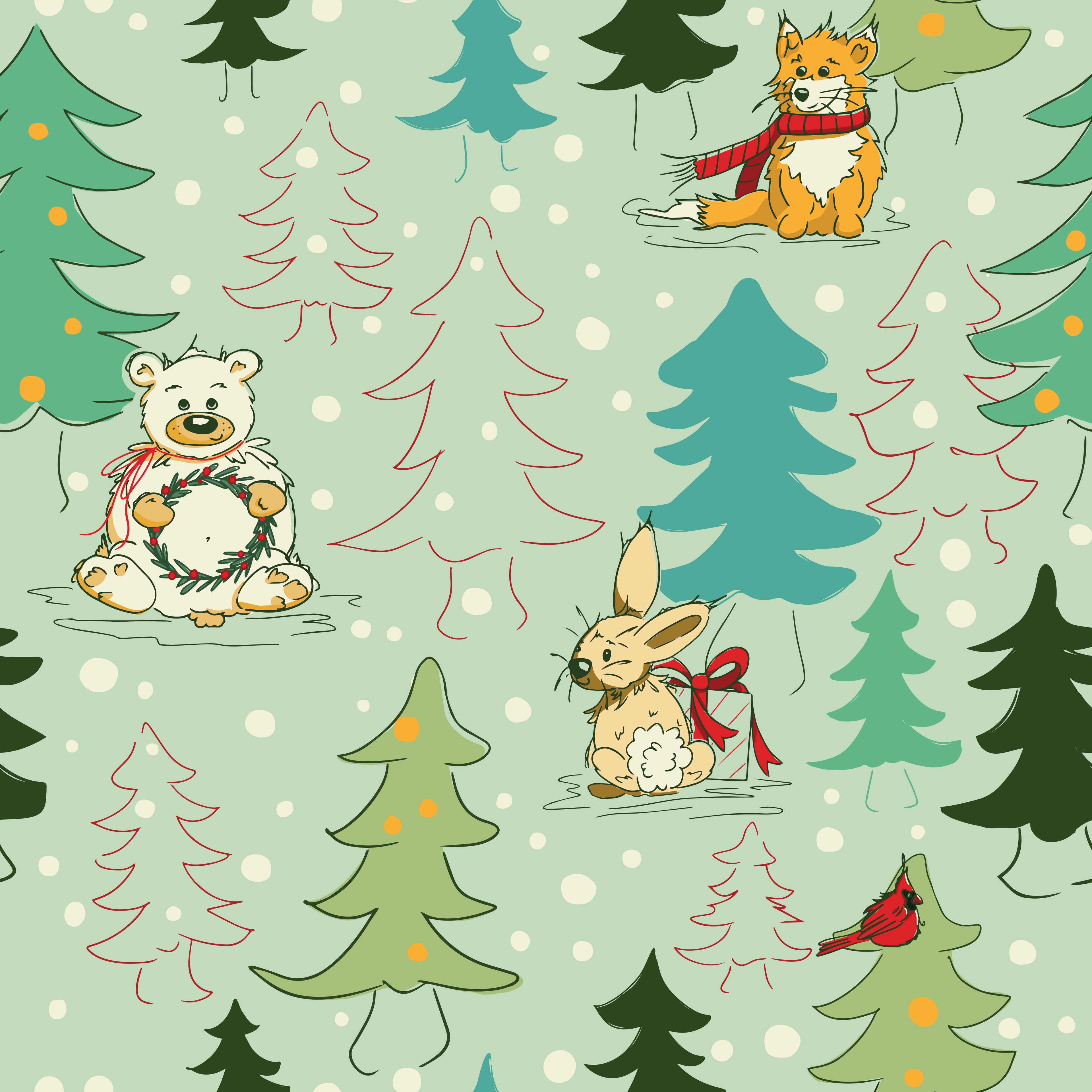 Forest Friends Green