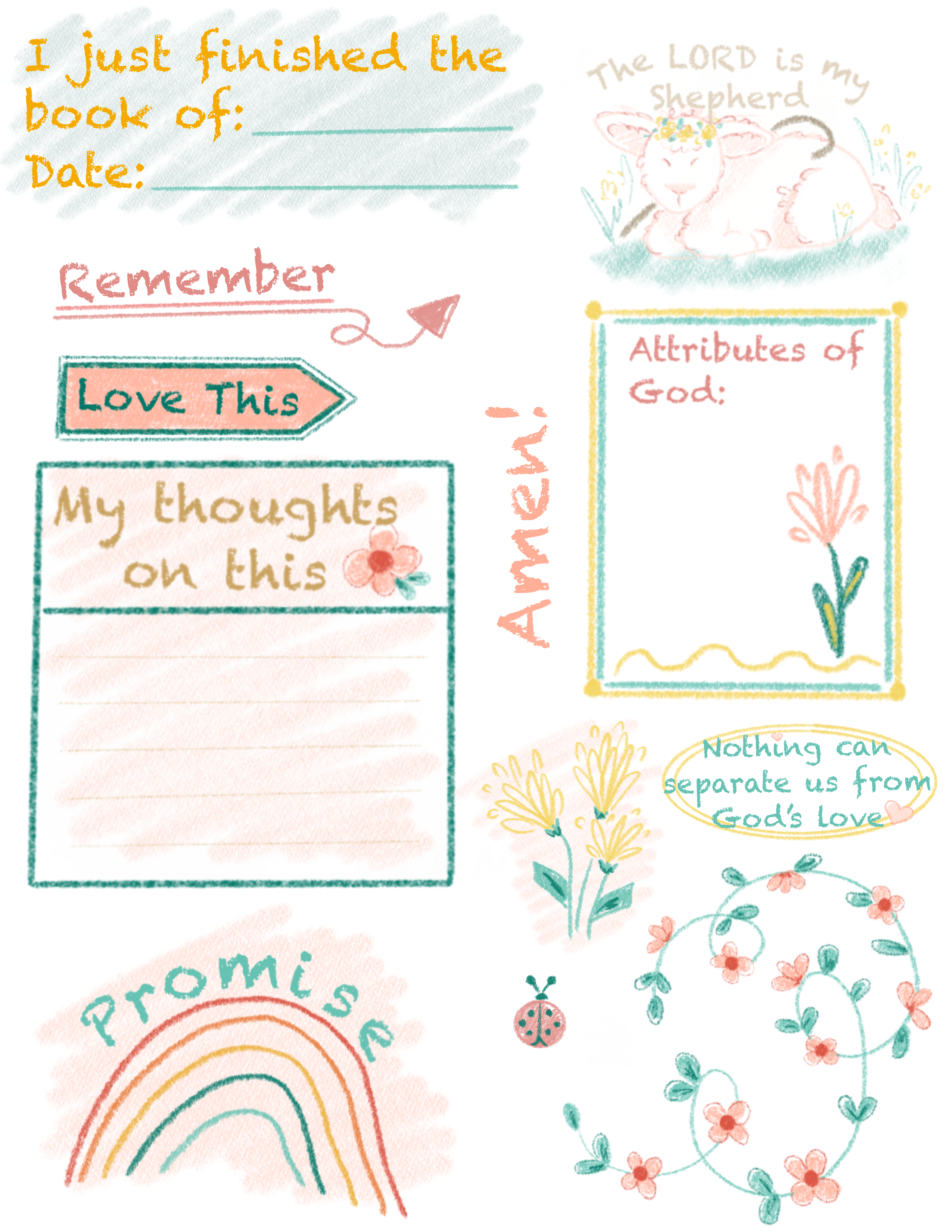 Make it Stick! Bible Journaling sticker club (monthly subscription)